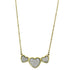 Turquoise Tiger TK1127 stainless steel necklace with gold ion plating, featuring a sleek, modern design with a polished finish.