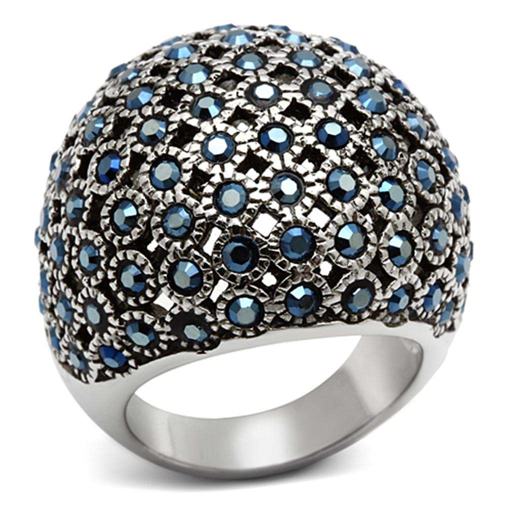 High polished stainless steel jewelry piece by Turquoise Tiger, showcasing a sleek, reflective surface without plating.