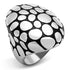 High polished stainless steel ring by Turquoise Tiger, showcasing a smooth, shiny surface and classic ring shape.