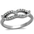 Turquoise Tiger TK2122 high polished stainless steel ring with a sleek, shiny finish, showcasing a modern jewelry design.