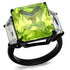 Turquoise Tiger TK2275 stainless steel ring with black ion plating, featuring a sleek, polished design for stylish wear.