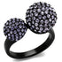 Black ion plating stainless steel ring from Turquoise Tiger with a sleek, modern design.