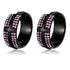 Turquoise Tiger TK2386 IP black stainless steel earrings with sleek, polished design and top-grade craftsmanship.