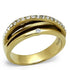 Turquoise Tiger TK2611 gold-ion plated stainless steel ring with sleek, polished finish and modern design.