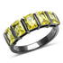 Turquoise Tiger TK2683 IP Light Black stainless steel ring with a sleek, modern design, displayed on a neutral background.