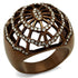 Turquoise Tiger TK2772 IP coffee light stainless steel ring with sleek design and smooth finish, displayed on a neutral background.