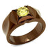 Turquoise Tiger TK2773 IP coffee light stainless steel ring, showcasing a sleek, modern design with a polished finish.