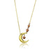 Turquoise Tiger TK2796 gold and light brown IP necklaces featuring elegant layered chain designs.