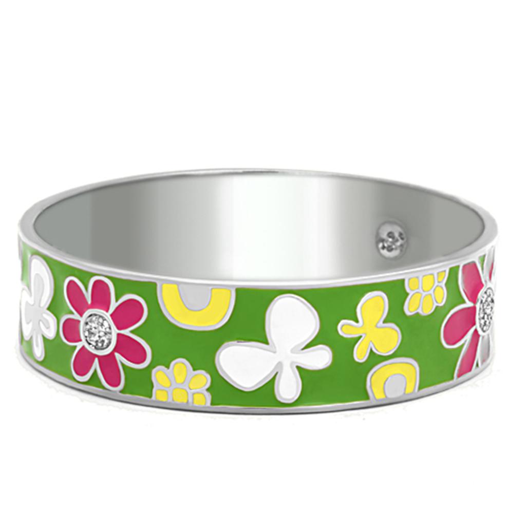 High-polished stainless steel bracelet by Turquoise Tiger, stylish and durable jewelry accessory.