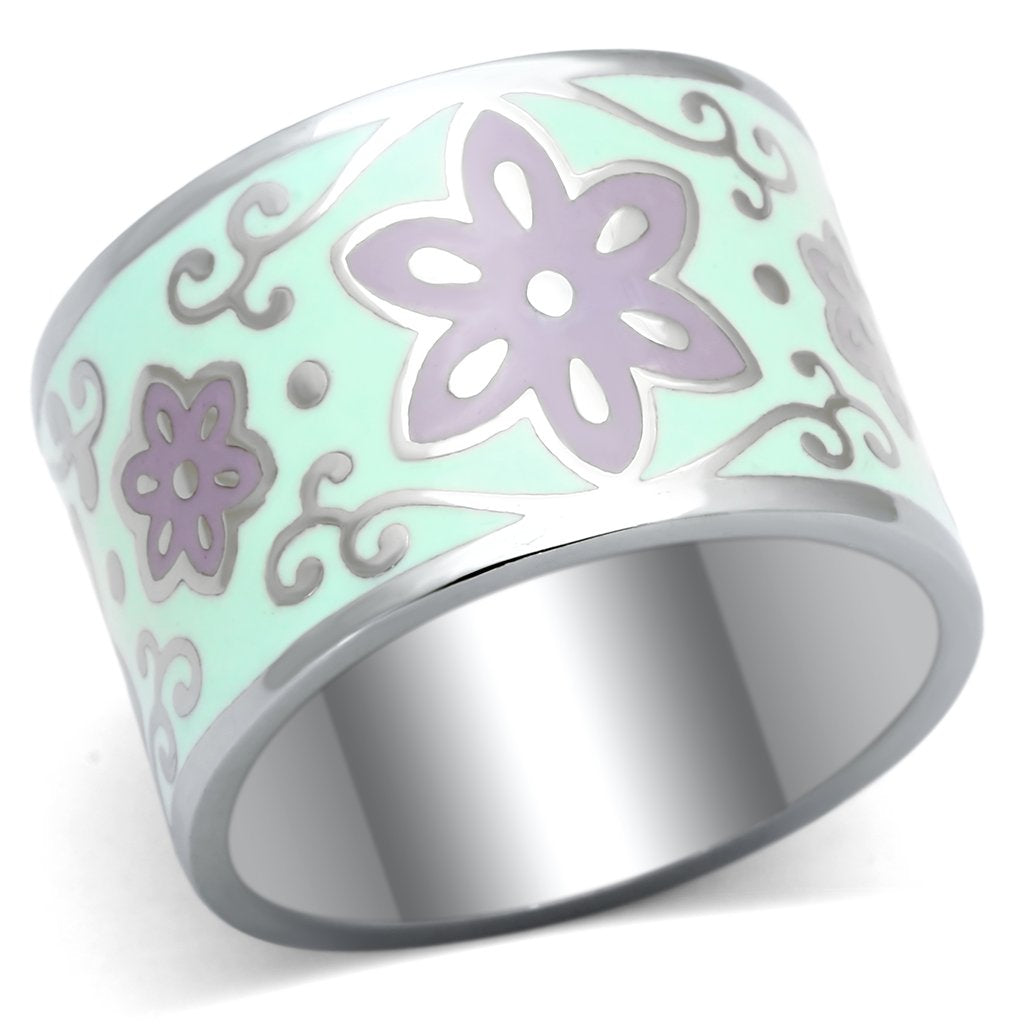 High polished stainless steel jewelry piece from Turquoise Tiger, showcasing a sleek, reflective surface in the image.