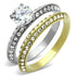 Two-tone IP gold stainless steel ring from Turquoise Tiger, featuring a sleek design and durable craftsmanship.
