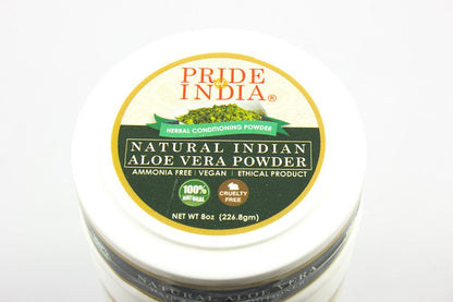 Azure Eurybia Hair Bliss Aloe Vera herbal conditioning powder for hair and skin, in a natural food and beverage product.