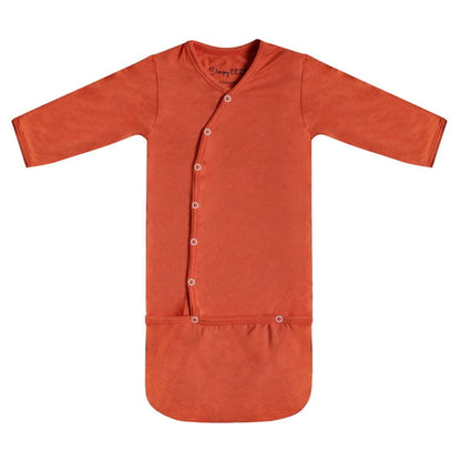 Baby SleepyBeebi onesie with Trappelzak from MIMMTI® by Ochre Athena, designed for easy diaper changes and cozy comfort.