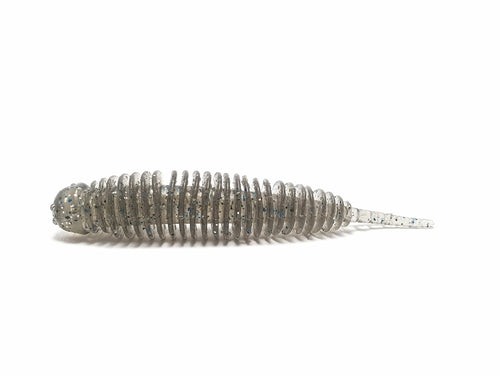 Aquamarine Misty Twist Boost 2.5-inch fishing lure with vibrant colors and textured surface for enhanced fish attraction.