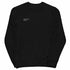 Unisex black CT Flash eco sweatshirt by Lavender Cassandra, featuring a front design, made from sustainable eco-friendly materials.
