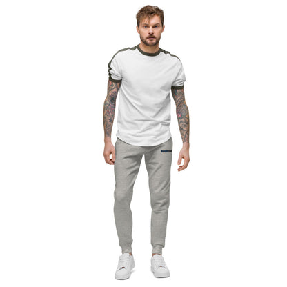 Beige Snowdrop 2882Sport™ Tropics Of OZ unisex fleece sweatpants in carbon grey, front view, comfortable casual women&