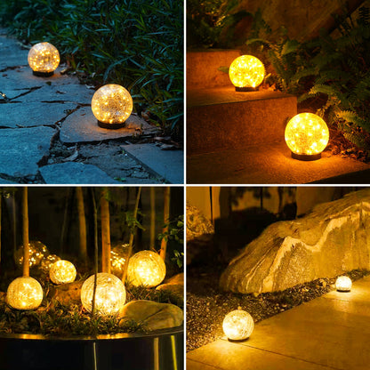 Pink Iolaus outdoor solar crack bottle string lights with 20 waterproof decorative LED lights for garden or patio illumination.