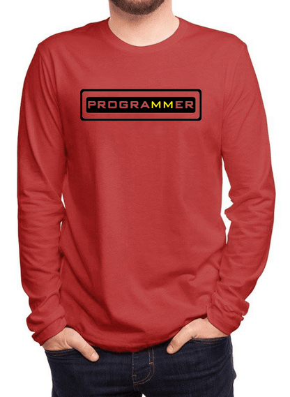 Scorpius full sleeves programmer T-shirt with printed design, casual fit, lightweight fabric, ideal for tech enthusiasts and everyday wear.