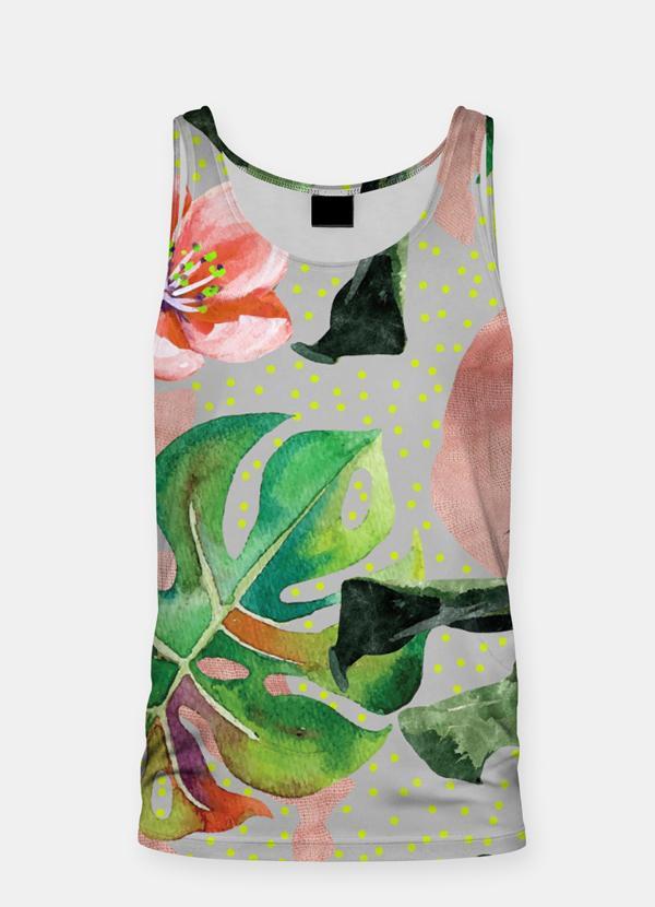 Sky Felix Wild Forest sublimation adult tank top featuring vibrant forest design, casual sleeveless T-shirt for men and women.
