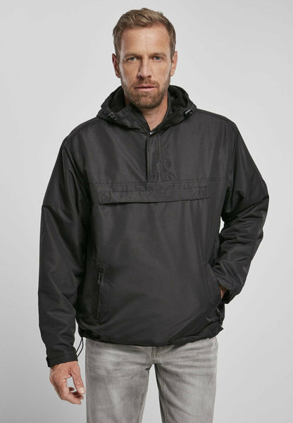 Callisto Essential Windbreaker jacket with lightweight design, front zipper, and adjustable hood, suitable for outdoor wear.