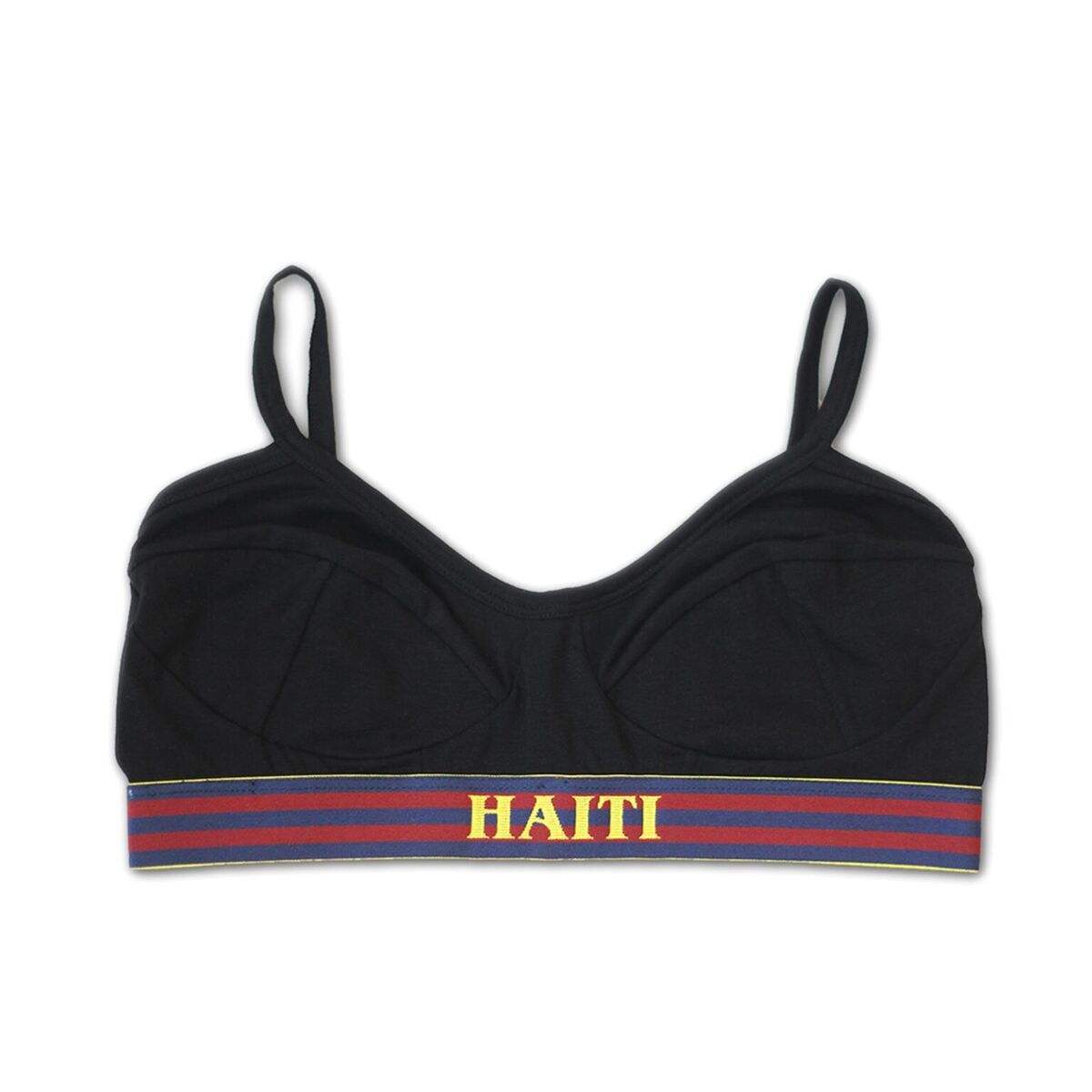 Fuchsia Alder Sabbat x RLTD Haiti Revolution bralette for women, featuring vibrant fabric and comfortable fit.