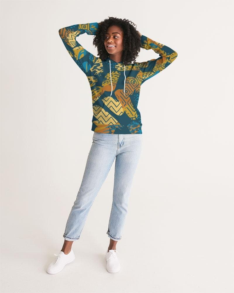 Blue abstract graphic women&