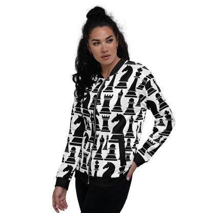 Black and white chess style women&
