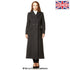 Grey Wool Blend Double Breasted Long Coat by Rose Eleusis, stylish and warm jacket with classic design and tailored fit.