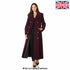 Wine-colored Rose Eleusis wool blend double-breasted maxi coat featuring a classic design and tailored fit for jackets and coats.