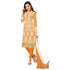Orange glaze cotton fabric dress material for women&